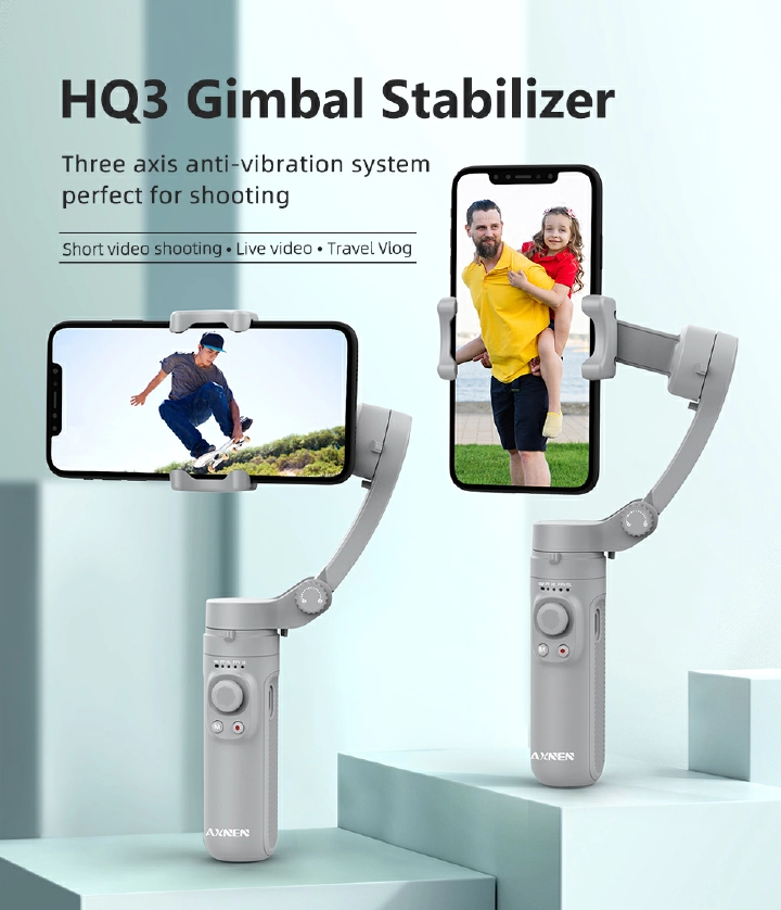 3-Axis Foldable Smartphone Handheld Gimbal Video Record Vlog Stabilizer Seflie Stick Tripod For All Phones