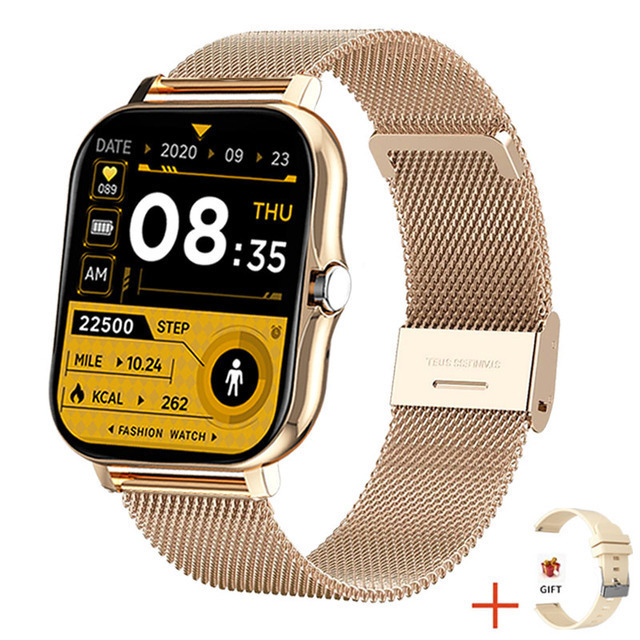 New Steel Smart Watches Full Touch Sport SmartWatches Men/Women Smart Watch Heart Rate Fitness Tracker Bluetooth Call Wristwatch For All Phones