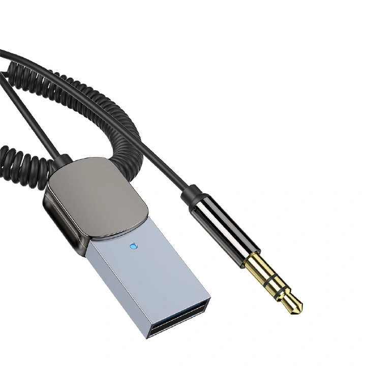 Bluetooth Aux Adapter Dongle USB To 3.5mm Jack Car Audio Aux Bluetooth 5.0 Handsfree Kit For Car Receiver BT transmitter