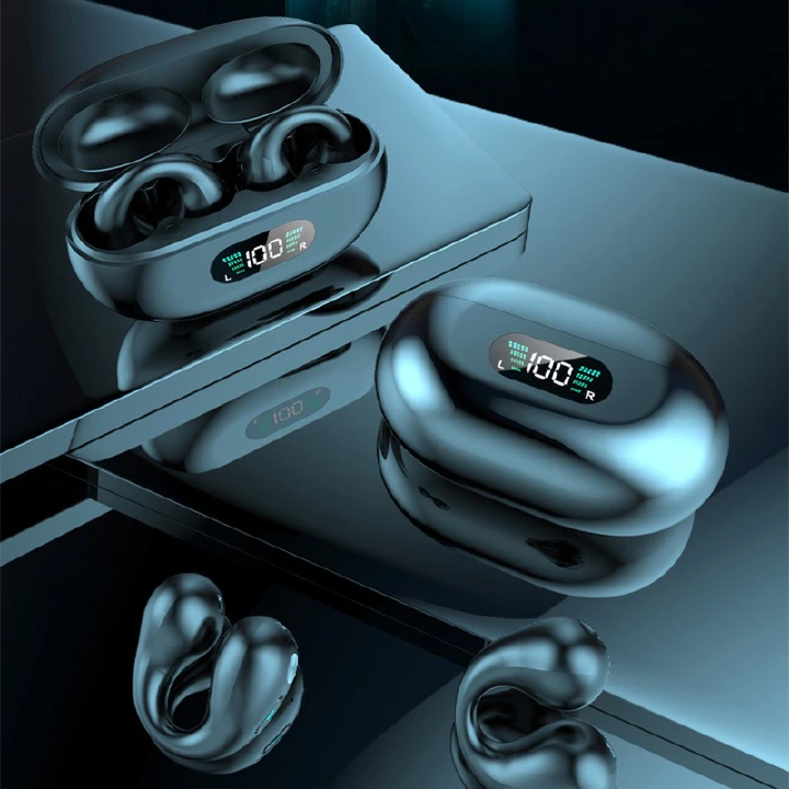 NEW TWS Sound Earcuffs Ear Bone Conduction Earring Wireless Bluetooth Earphones Earbuds for Phones