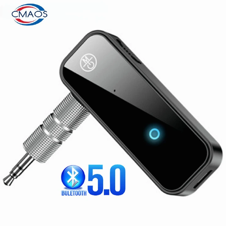 Bluetooth 5.0 Transmitter Receiver 2 in1 Wireless Adapter 3.5mm Audio Stereo AUX Adapter For Car Audio Music Handsfree Headset