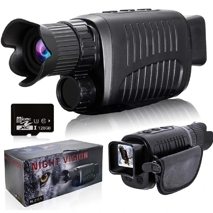 Monocular Night Vision Device 1080P HD Infrared 5x Digital Zoom Hunting Telescope Outdoor Day Night Dual Use 100% Darkness 300m