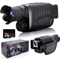 Monocular Night Vision Device 1080P HD Infrared 5x Digital Zoom Hunting Telescope Outdoor Day Night Dual Use 100% Darkness 300m