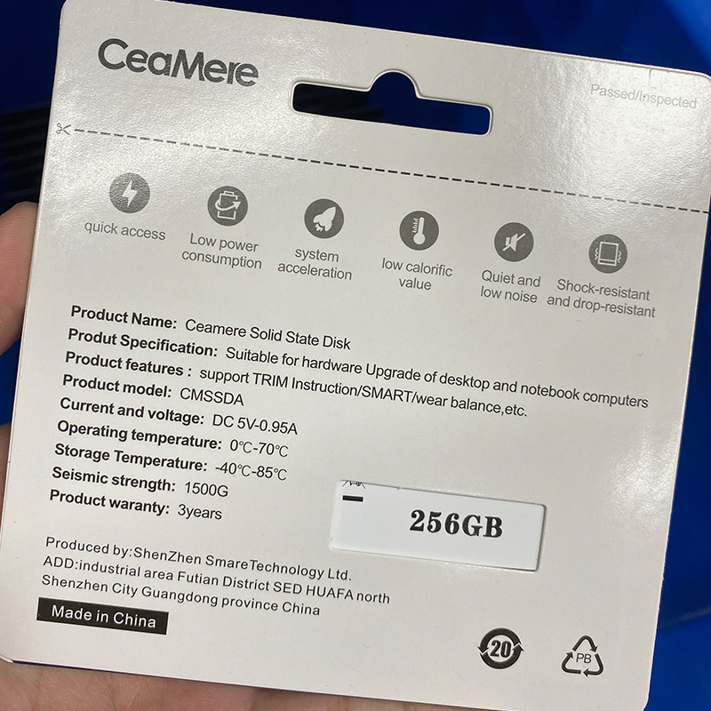 CeaMere SSD Disk Laptop/Desktop Internal Data Storage Solid State Drives SATA 3.0 Internal Hard Drives 128GB/256GB/512GB/1TB HDD 2.5 Hard Disk  Hard Drive Disks