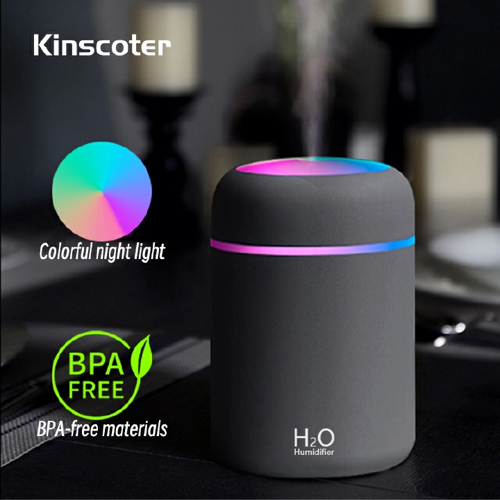 Update 300ml H2O Air Humidifier Portable Mini USB Aroma Diffuser With Cool Mist For Bedroom Home Car Plants Purifier Humificador