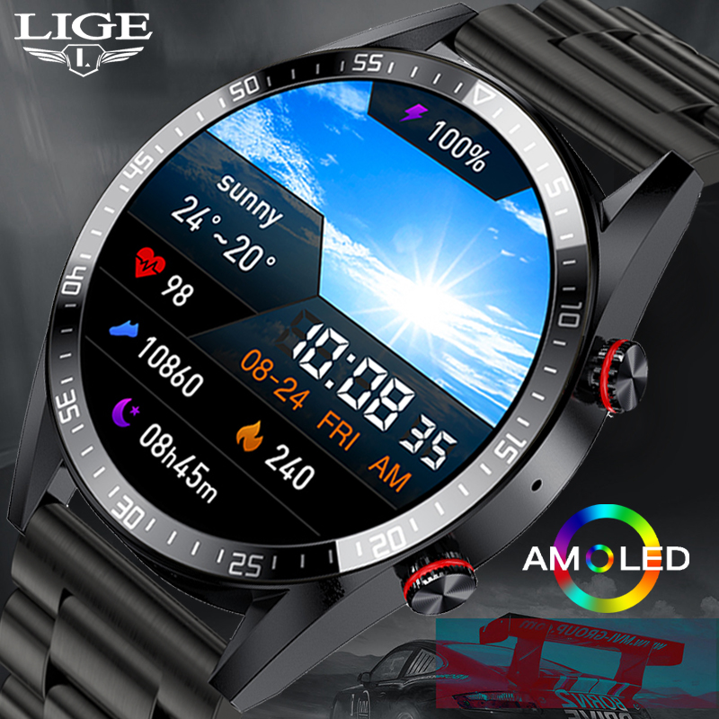 HW20 LiGe Steel Smart Watches Men/Women Smart Watch Bluetooth Call Wristwatch Fitness Bracelet Heart Rate Blood Pressure Monitor Tracker Sports Smartwatch LiGe