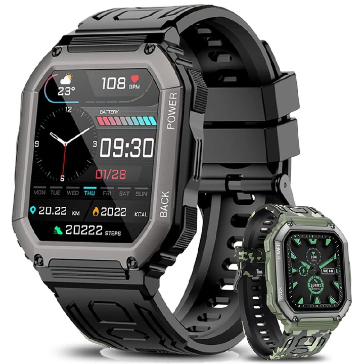 New Smart watch men's women's fitness watch bracelet pedometer heart rate blood pressure monitoring IP67 waterproof for Android