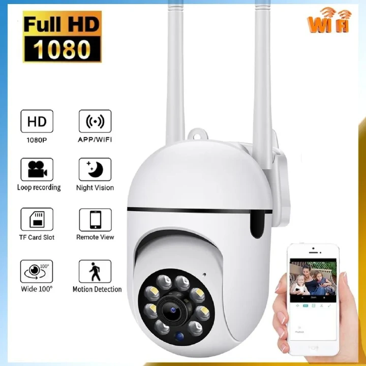 2MP WiFi Home CCTV Outdoor Camera  Surveillance Cameras IP Camera HD 1080P IR Full Color Night Vision Dome Cameras Security Protection Motion