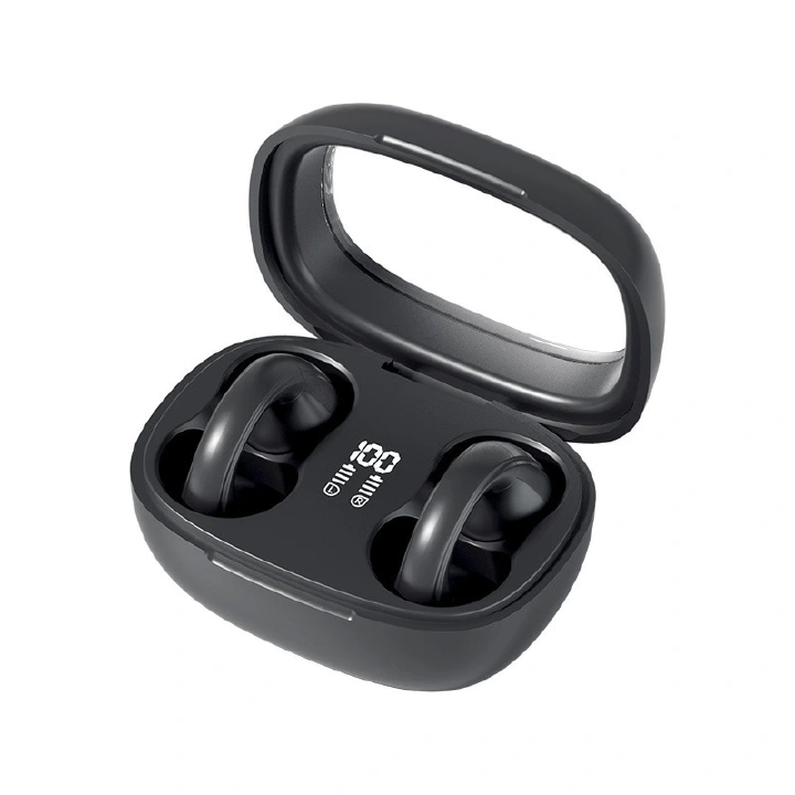 New Arrived Wireless Bluetooth Earphones Bone Conduction Headphones Outdoor Sports Headset 5.3 With Charging Bin Display Touch Control Earbuds for Music