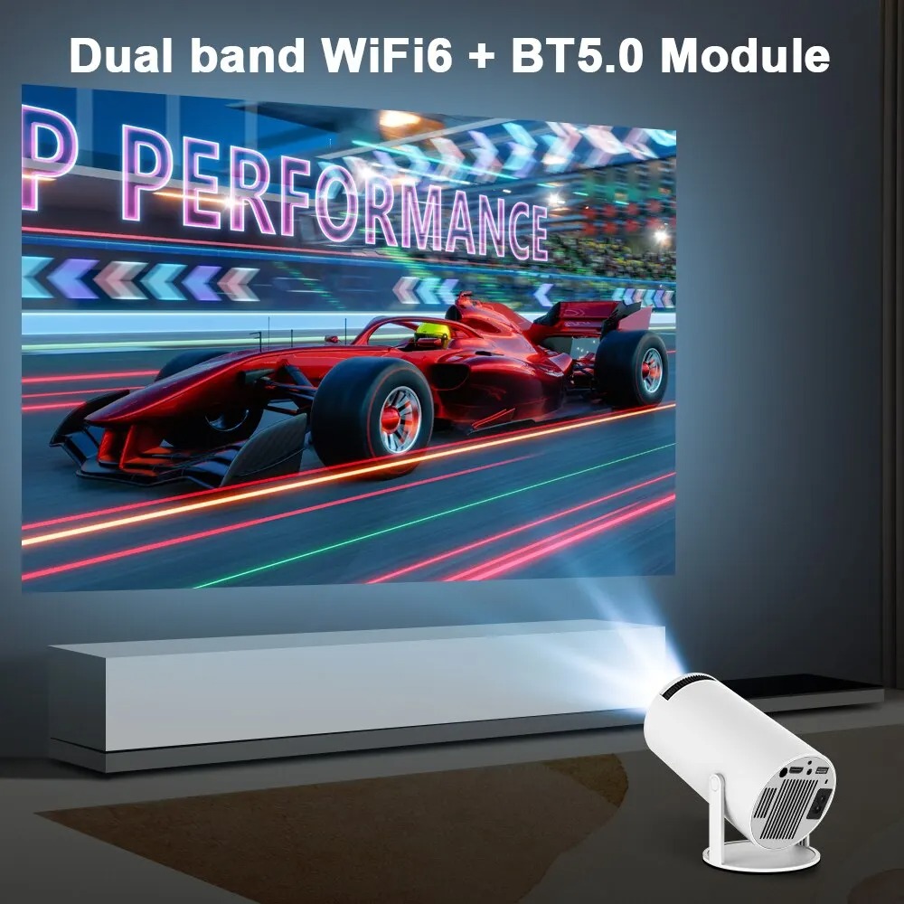 Projector 4K Android 11 Dual Wifi6 200 ANSI Allwinner H713 BT5.0 1080P 1280*720P Home Cinema Outdoor Projetor