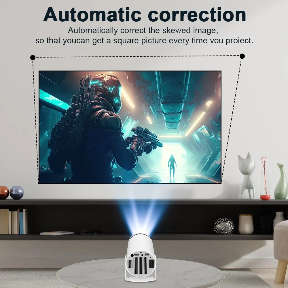 Projector 4K Android 11 Dual Wifi6 200 ANSI Allwinner H713 BT5.0 1080P 1280*720P Home Cinema Outdoor Projetor