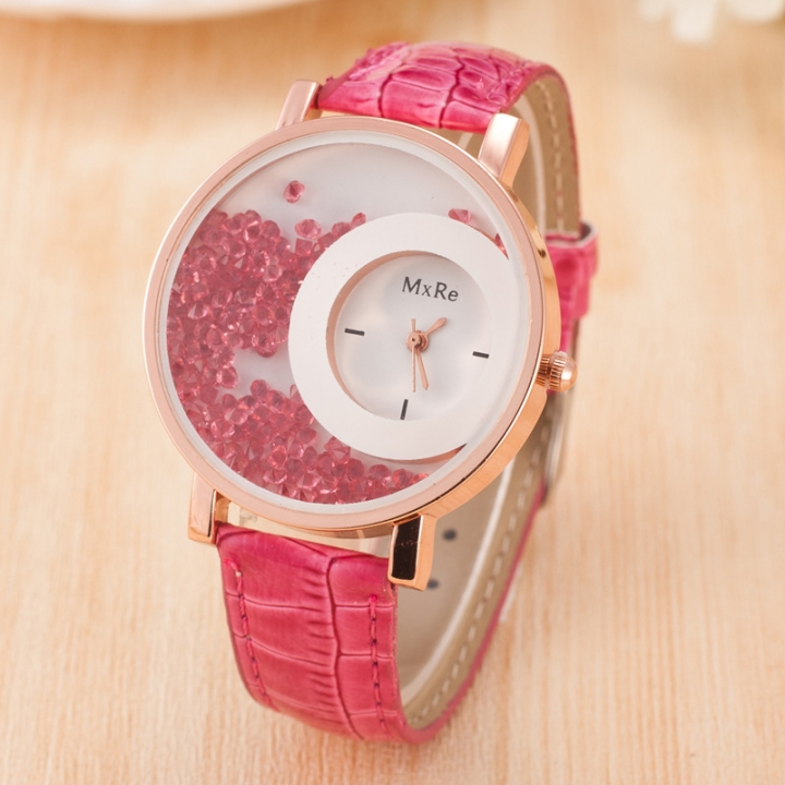 Women Creative Watches Geneva Brand Fashion Ladies Watches Leather ...