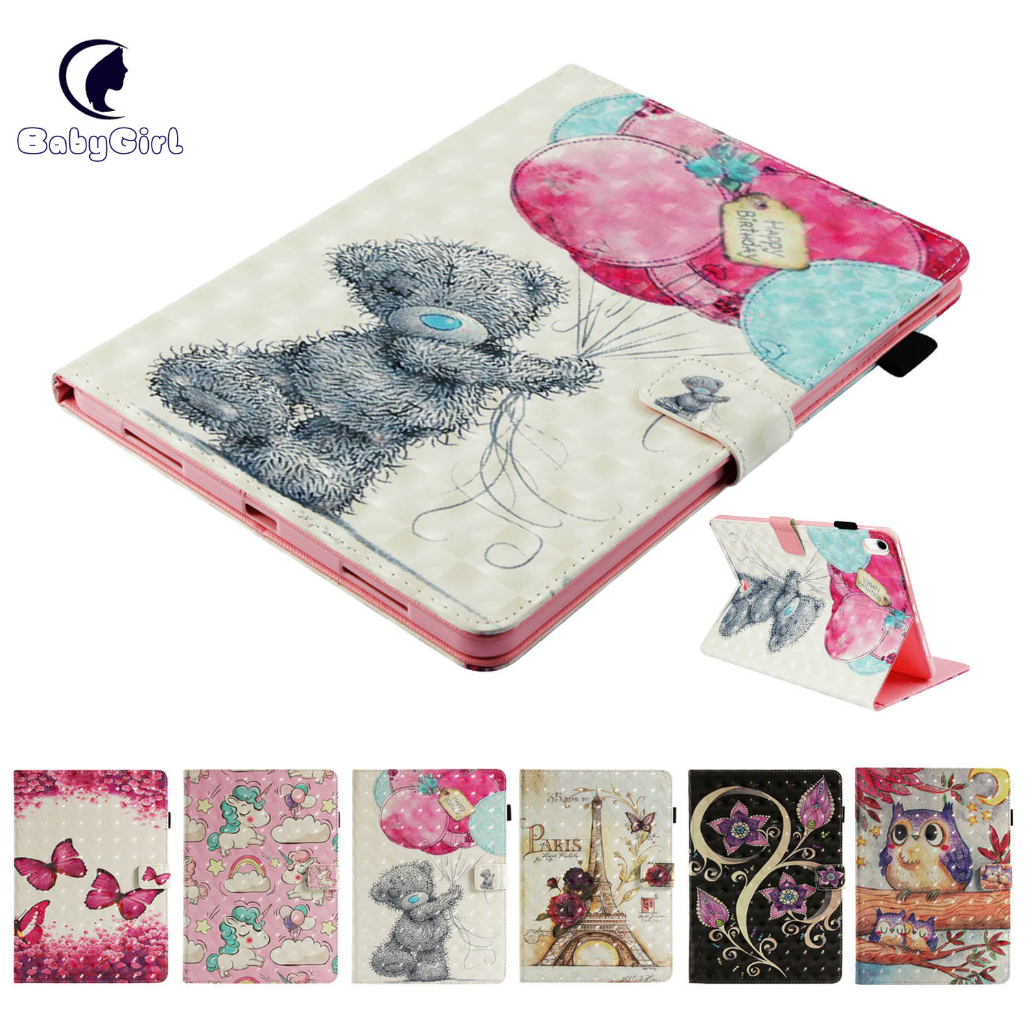 iPad Pro 11/10.5/9.7, iPad Air1/2, iPad mini 1234 case, Stand Filp Smart Cover