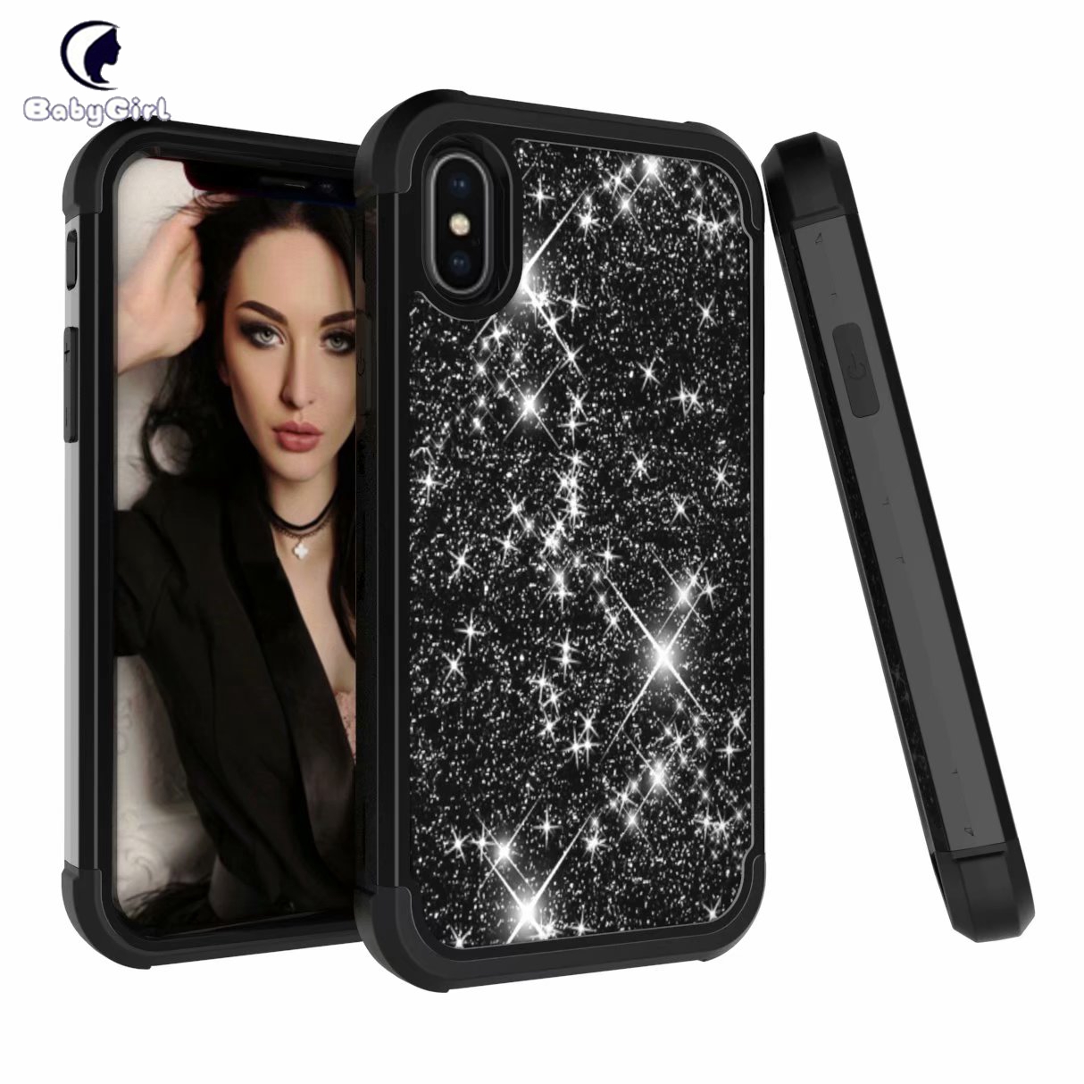 Glitter Sparkle Bling Case Cover for Apple iPhone 6 6s 7 8 Plus iPhone X XS XR XS Max