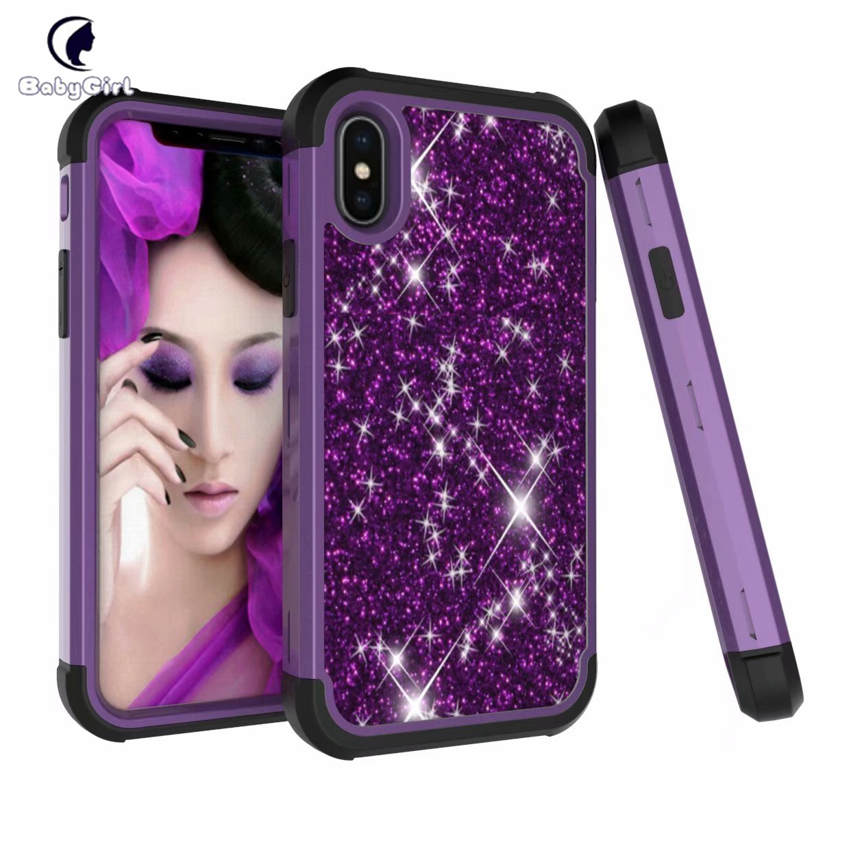 Glitter Sparkle Bling Case Cover for Apple iPhone 6 6s 7 8 Plus iPhone X XS XR XS Max