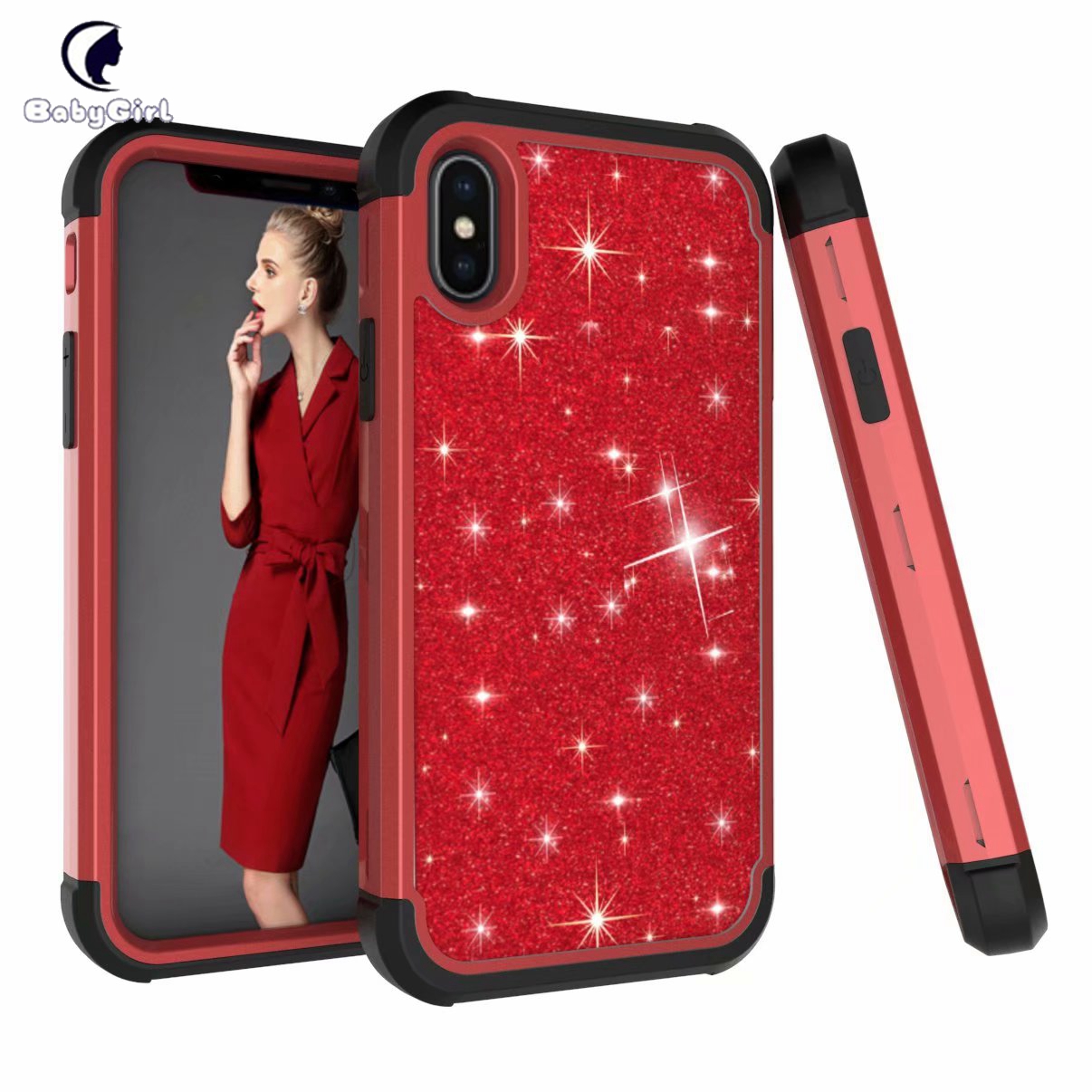 Glitter Sparkle Bling Case Cover for Apple iPhone 6 6s 7 8 Plus iPhone X XS XR XS Max