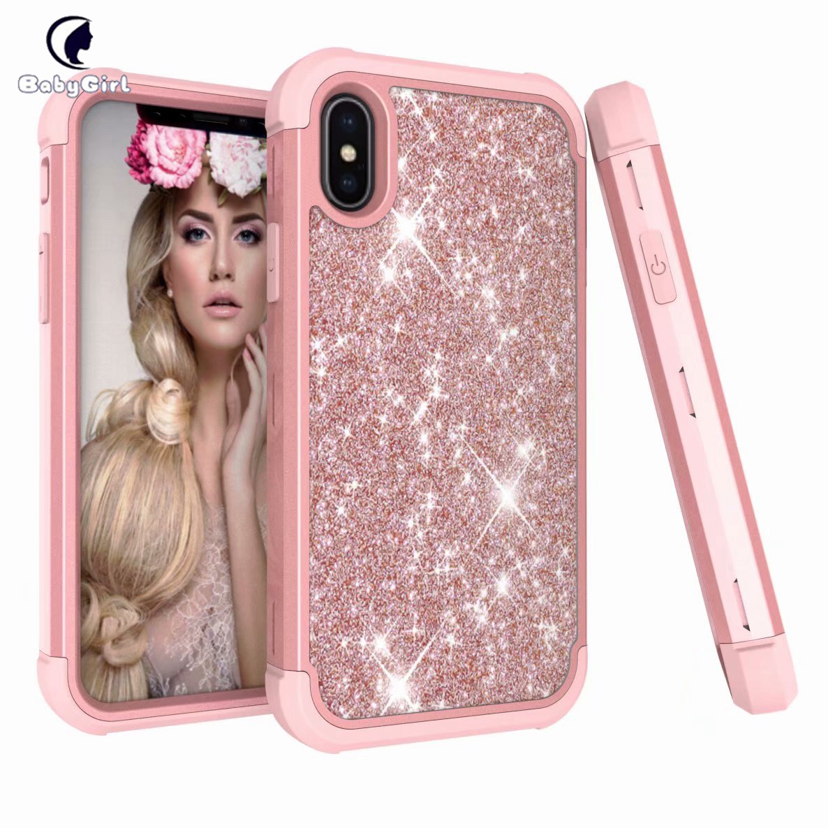Glitter Sparkle Bling Case Cover for Apple iPhone 6 6s 7 8 Plus iPhone X XS XR XS Max