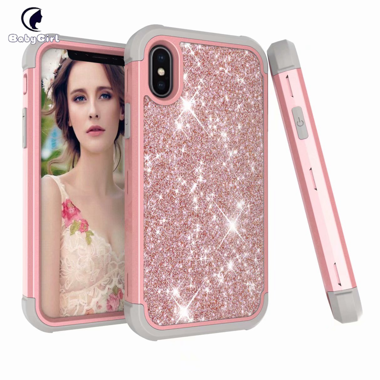 Glitter Sparkle Bling Case Cover for Apple iPhone 6 6s 7 8 Plus iPhone X XS XR XS Max