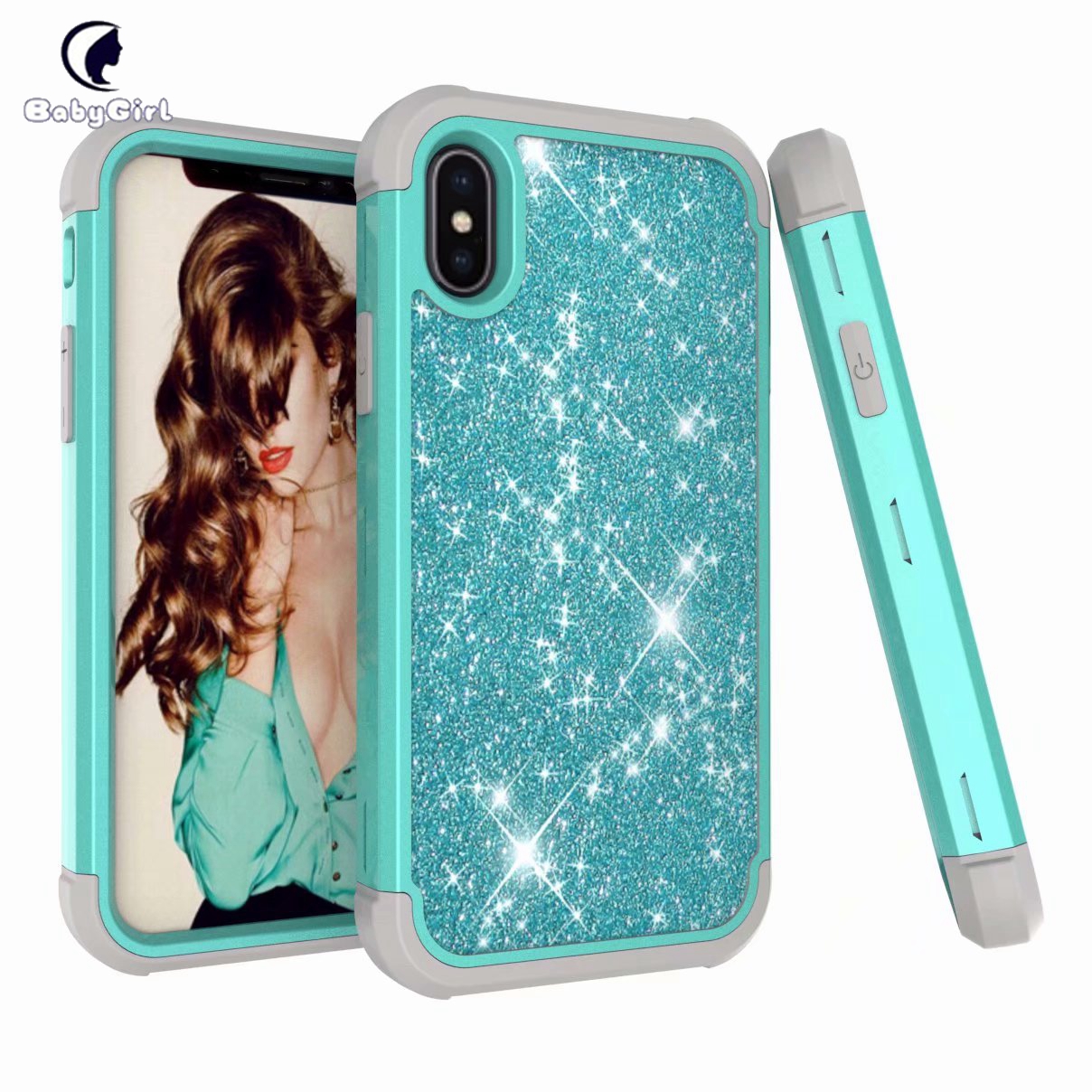 Glitter Sparkle Bling Case Cover for Apple iPhone 6 6s 7 8 Plus iPhone X XS XR XS Max