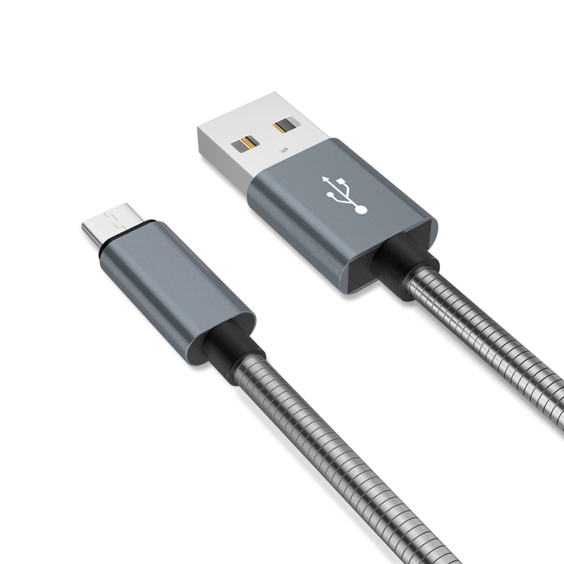 Micro USB Cable, Metal Spring Durable Cord Universal Heavy Duty Rugged Micro USB Data Cord