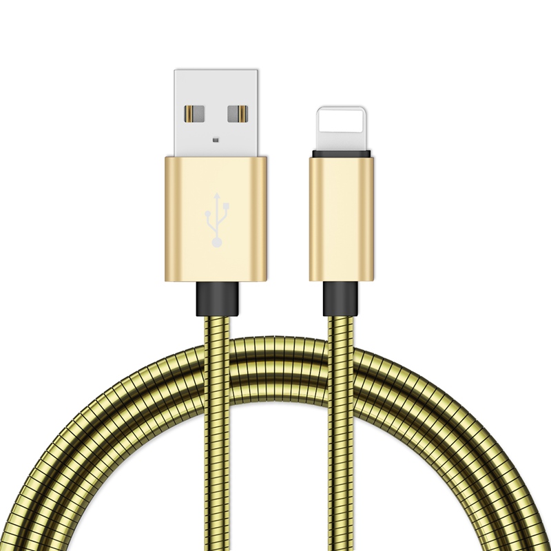 Metal USB Lightning Cable for iPhone iPad and more – Fast Charging &amp; Data Transfer Cord