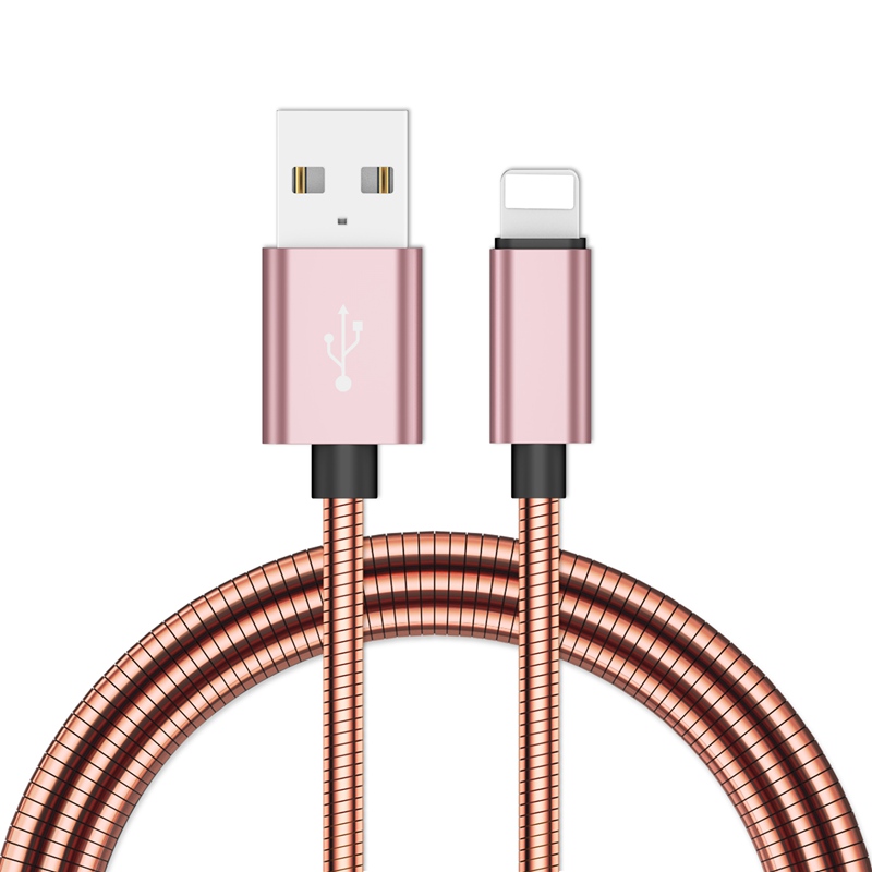 Metal USB Lightning Cable for iPhone iPad and more – Fast Charging &amp; Data Transfer Cord