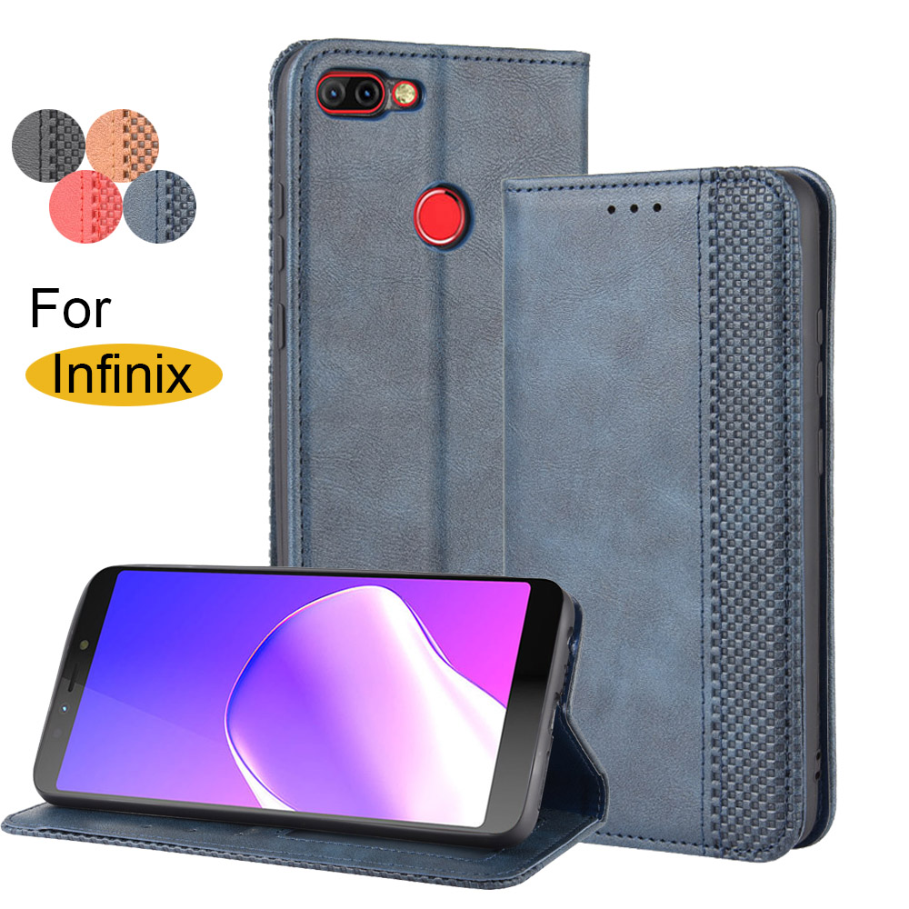 Infinix Hot 6 Pro Case, PU Leather Wallet Flip Case Cover for Infinix Hot 6 Pro X608