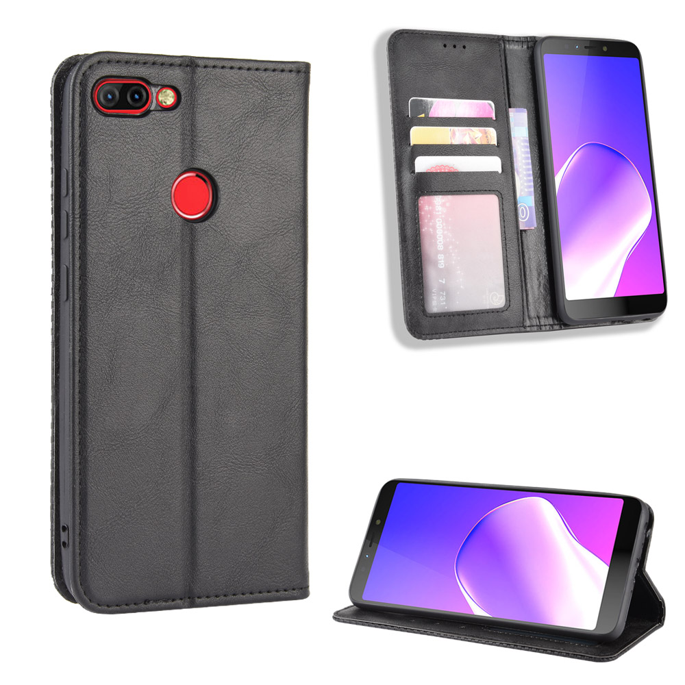 Infinix Hot 6 Pro Case, PU Leather Wallet Flip Case Cover for Infinix Hot 6 Pro X608