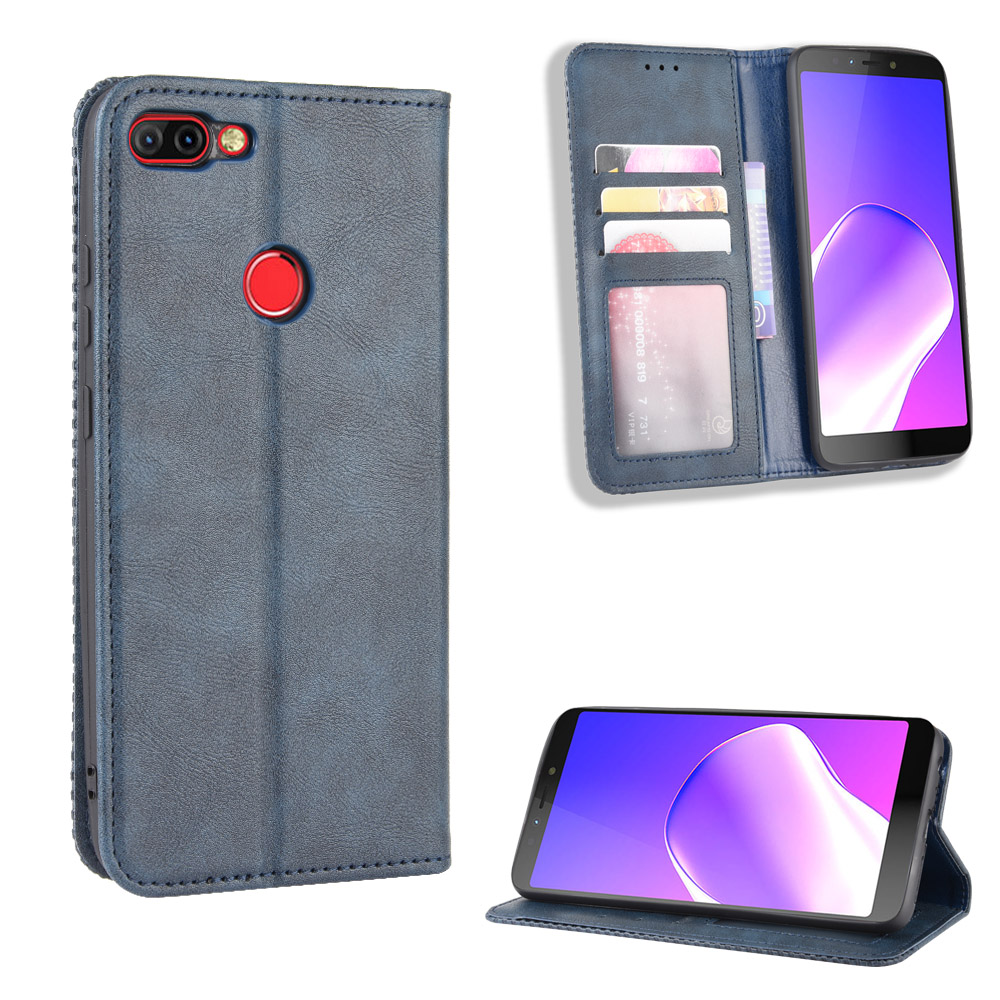 Infinix Hot 6 Pro Case, PU Leather Wallet Flip Case Cover for Infinix Hot 6 Pro X608