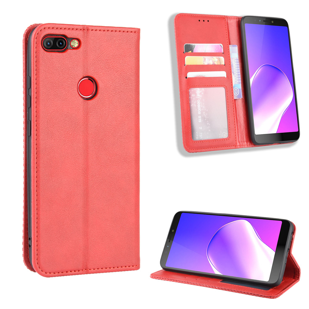 Infinix Hot 6 Pro Case, PU Leather Wallet Flip Case Cover for Infinix Hot 6 Pro X608