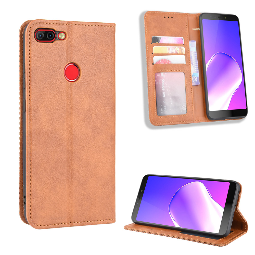 Infinix Hot 6 Pro Case, PU Leather Wallet Flip Case Cover for Infinix Hot 6 Pro X608