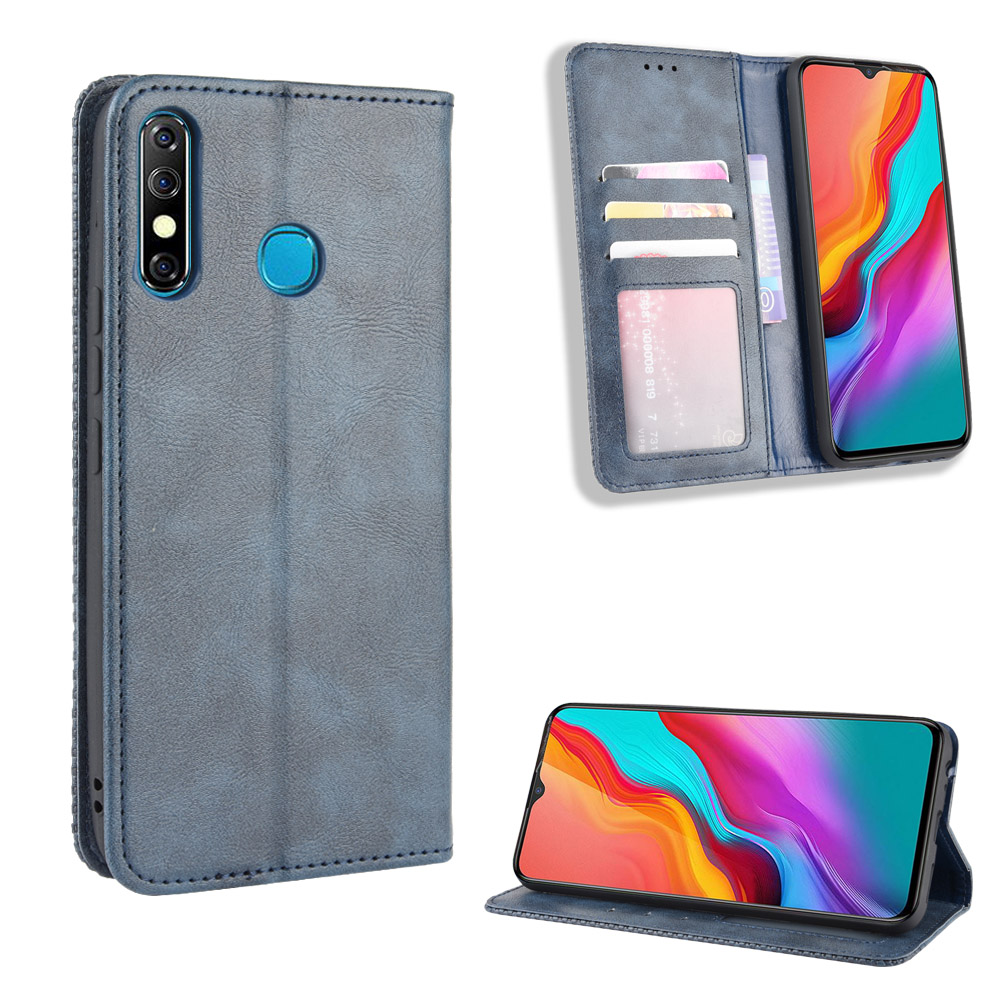 Infinix Hot 8 Case, PU Leather Wallet Flip Case Cover for Infinix Hot 8 X650
