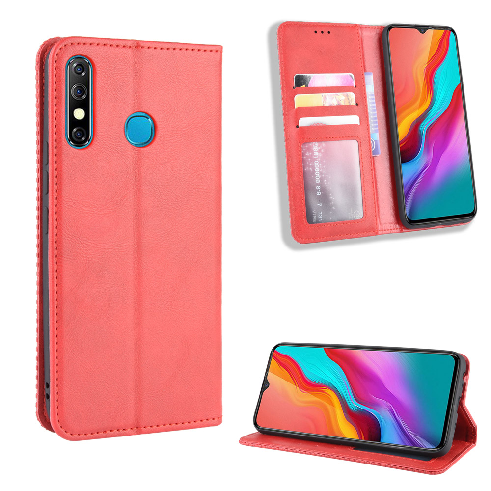 Infinix Hot 8 Case, PU Leather Wallet Flip Case Cover for Infinix Hot 8 X650