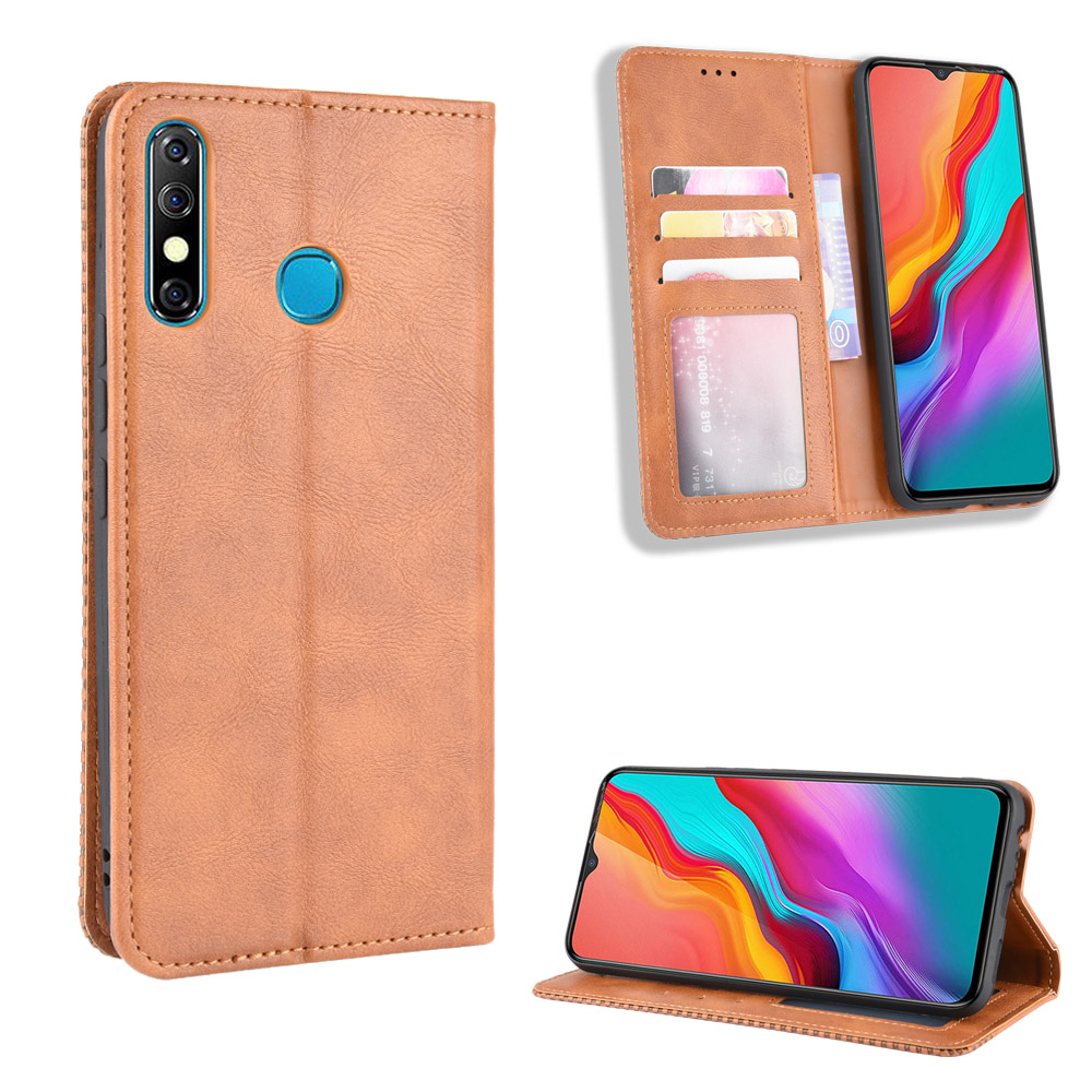 Infinix Hot 8 Case, PU Leather Wallet Flip Case Cover for Infinix Hot 8 X650