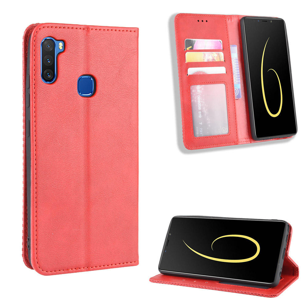 Infinix Note 6 Case, PU Leather Wallet Flip Case Cover for Infinix Note 6 X610 Phone