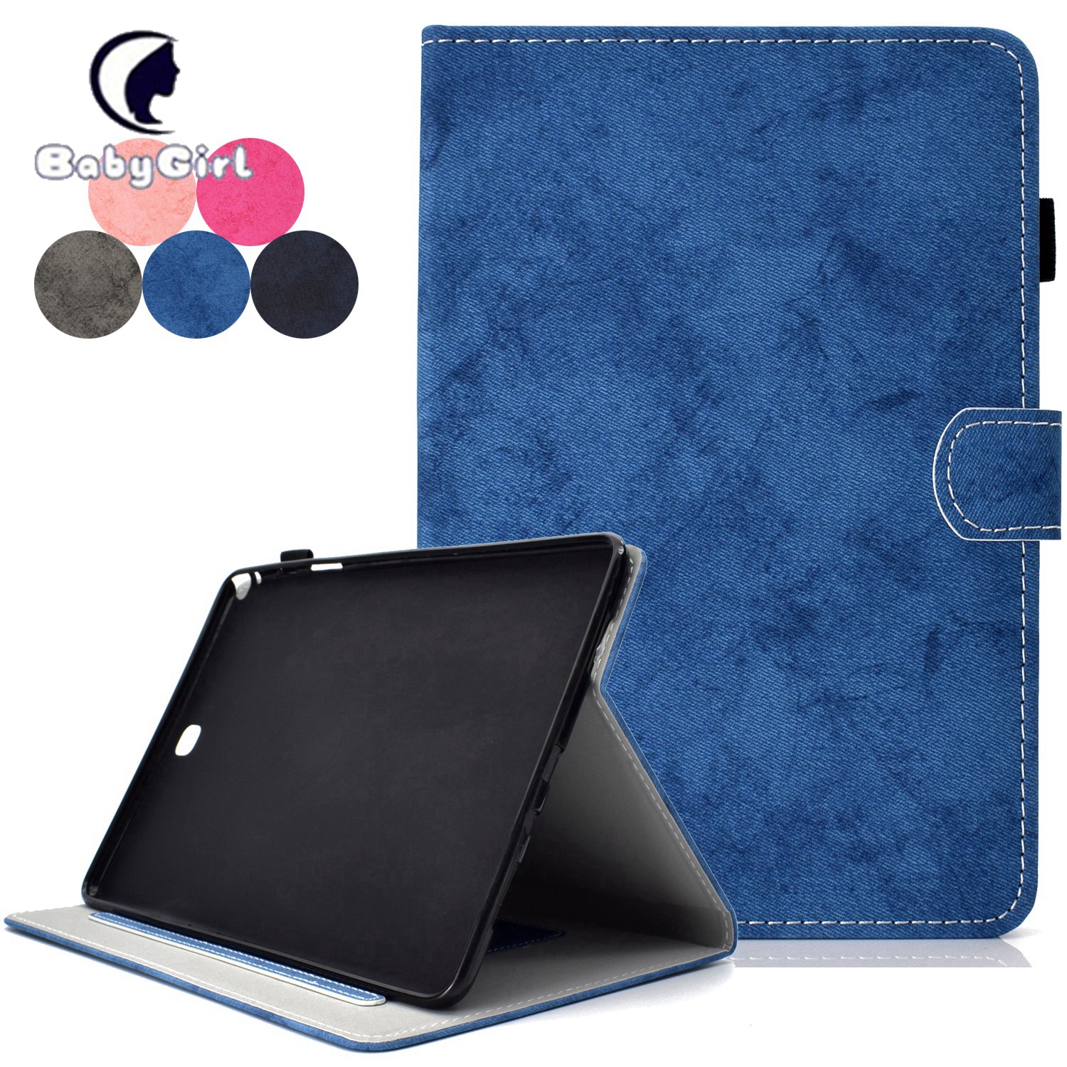 Case for Tab A 9.7" 2015 (SM-T550) - Smart Wallet  Leather Case for Samsung Galaxy Tab A 9.7 Inch