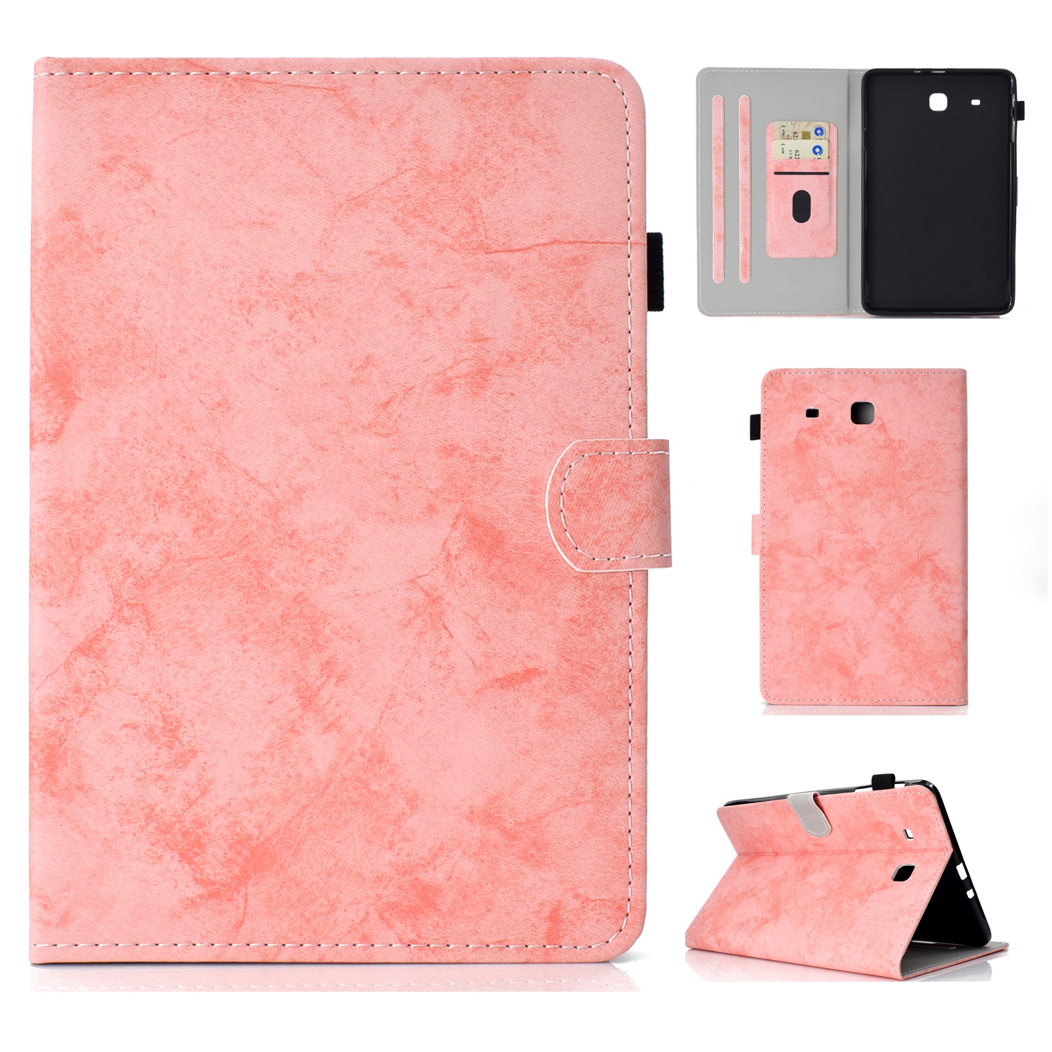 Galaxy Tab E 9.6 Case, SM-T560 Case, Multi-Angle Viewing Wallet Case Cover for SM-T560/T561/T565