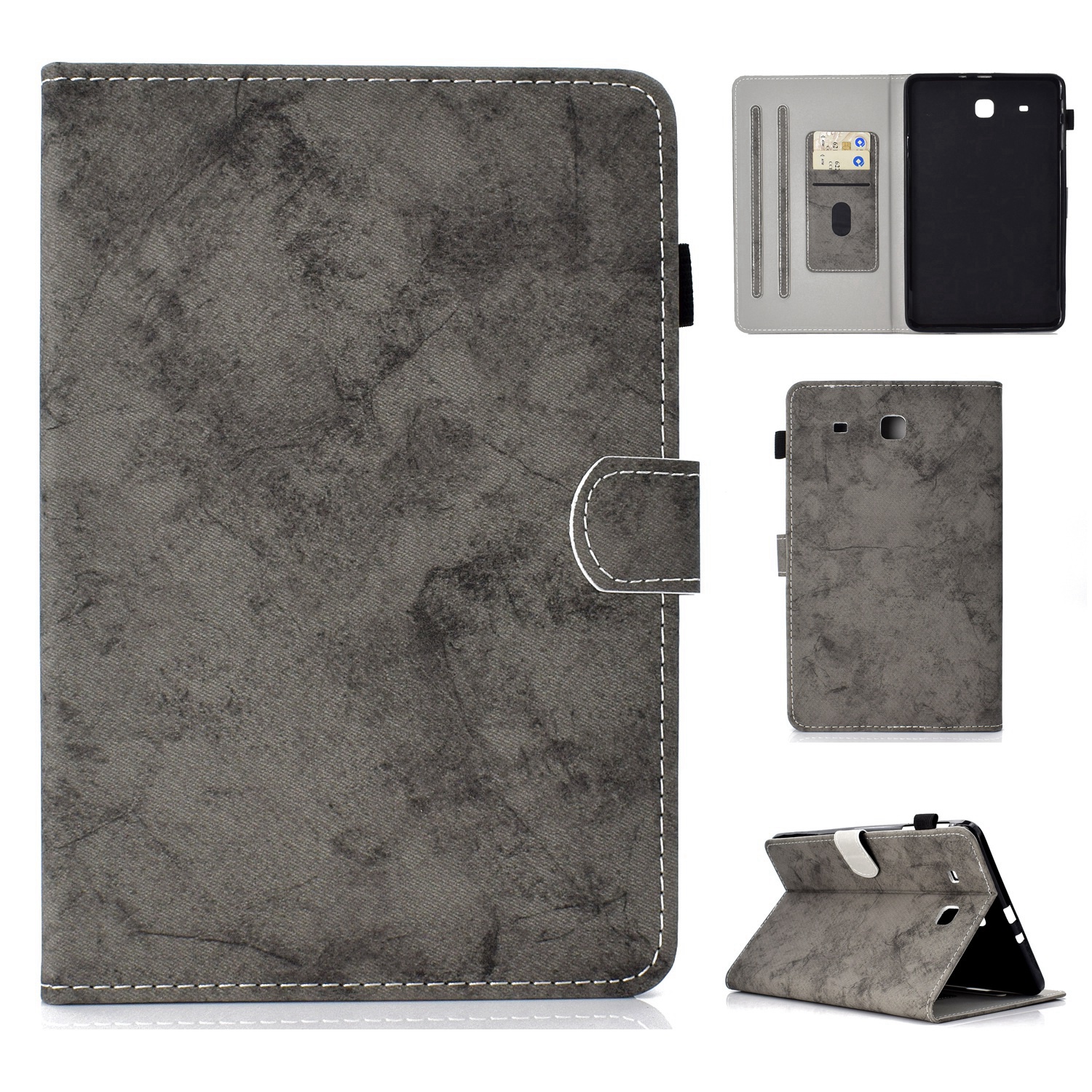 Galaxy Tab E 9.6 Case, SM-T560 Case, Multi-Angle Viewing Wallet Case Cover for SM-T560/T561/T565