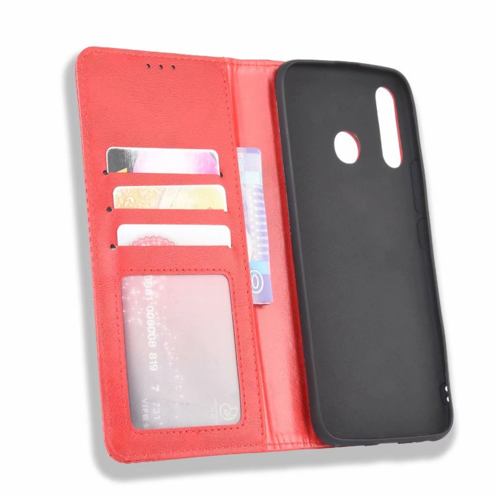 Tecno Camon 12 Case, Flip Cover with Credit Card/ID Card Slots Pocket for Tecno Camon 12 (6.52&quot;)