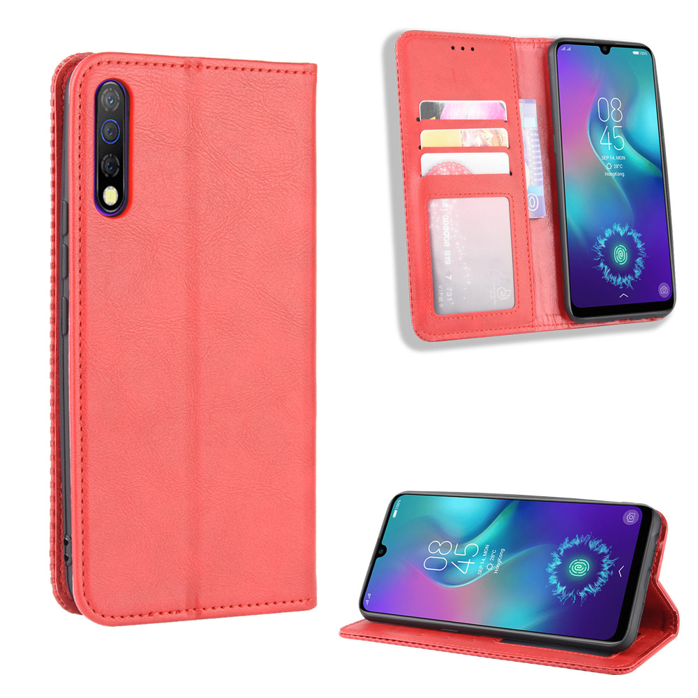 Tecno Camon 12 Pro Case, PU Leather Folio Flip Cover for Tecno Camon 12 Pro/CC9 (6.35&quot;) 2019