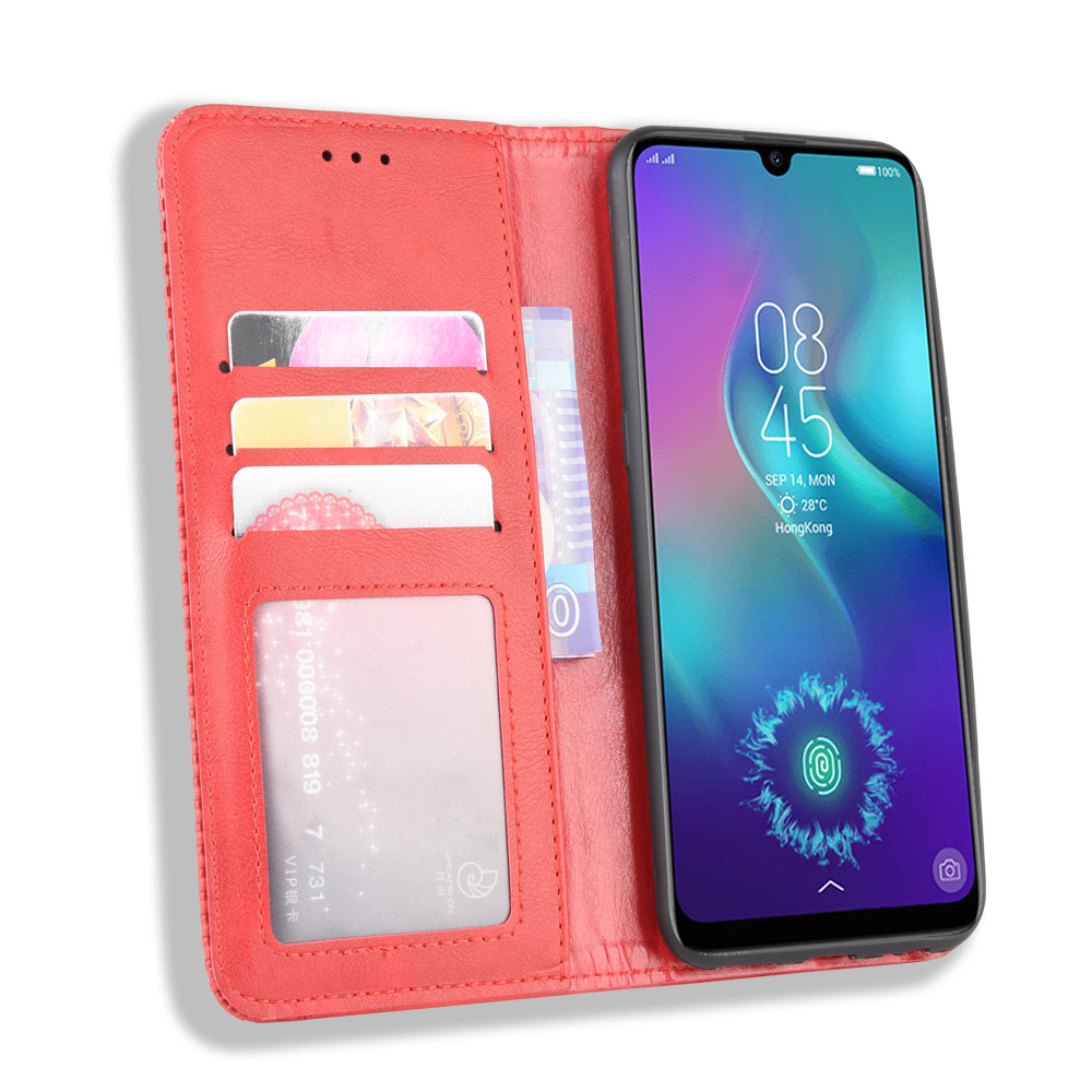 Tecno Camon 12 Pro Case, PU Leather Folio Flip Cover for Tecno Camon 12 Pro/CC9 (6.35&quot;) 2019