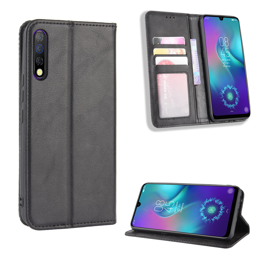 Tecno Camon 12 Pro Case, PU Leather Folio Flip Cover for Tecno Camon 12 Pro/CC9 (6.35&quot;) 2019