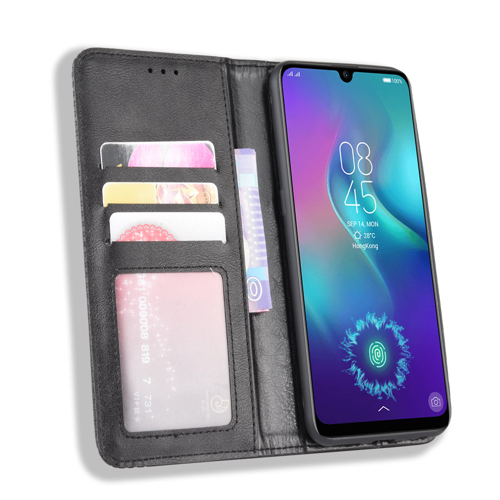 Tecno Camon 12 Pro Case, PU Leather Folio Flip Cover for Tecno Camon 12 Pro/CC9 (6.35&quot;) 2019