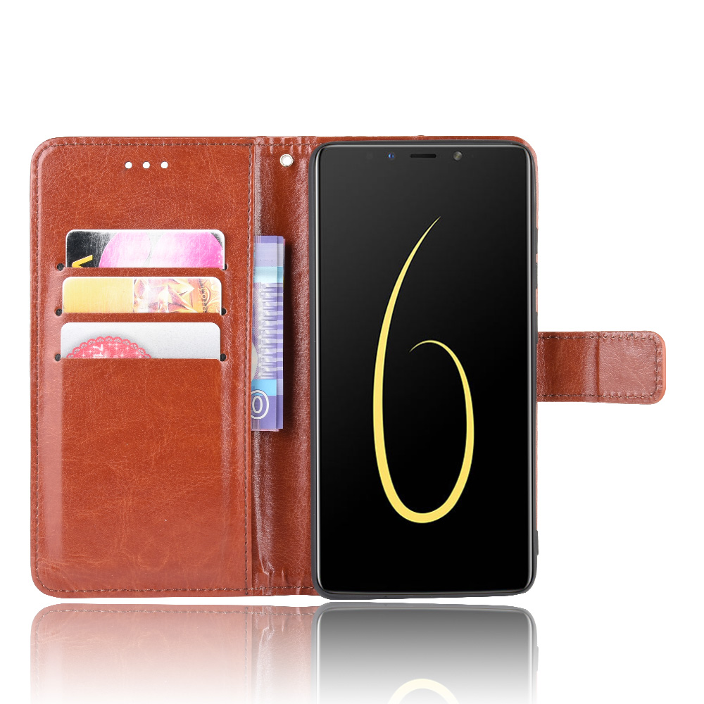 Infinix Note 6 X610 Case, PU Leather Wallet Case Phone Cover [Stand Feature] with Wrist Strap