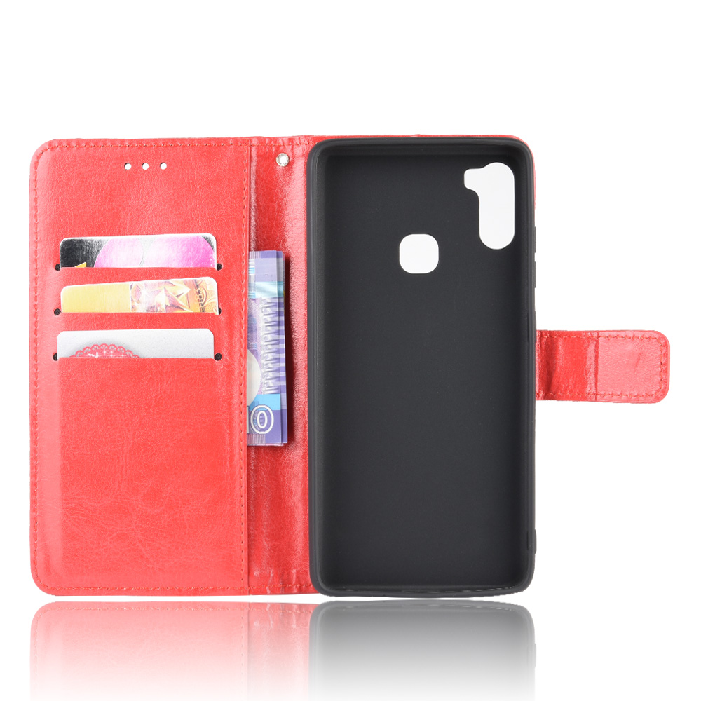 Infinix Note 6 X610 Case, PU Leather Wallet Case Phone Cover [Stand Feature] with Wrist Strap