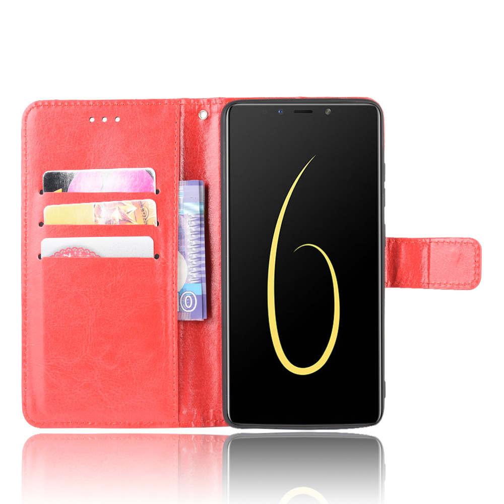 Infinix Note 6 X610 Case, PU Leather Wallet Case Phone Cover [Stand Feature] with Wrist Strap