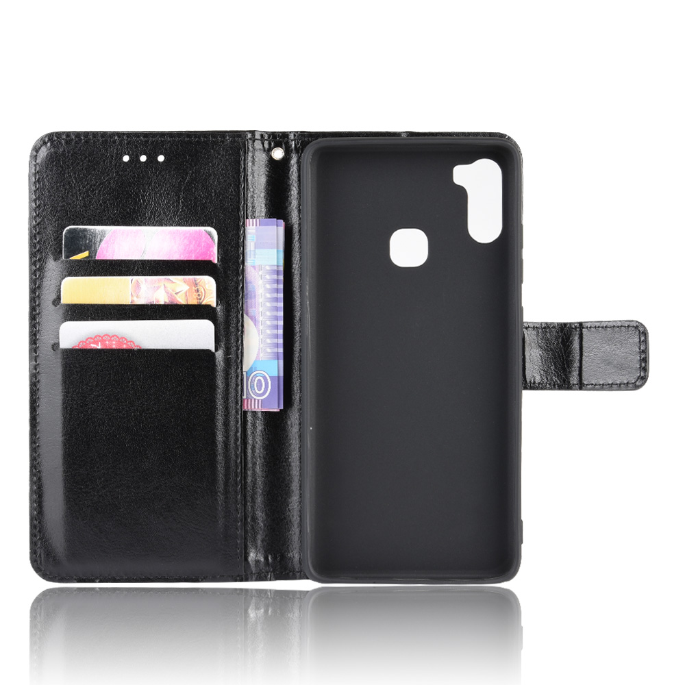 Infinix Note 6 X610 Case, PU Leather Wallet Case Phone Cover [Stand Feature] with Wrist Strap