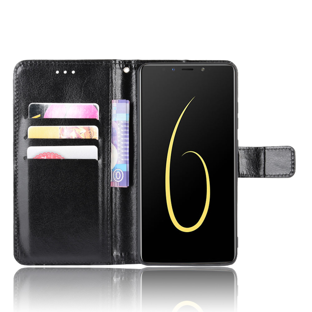 Infinix Note 6 X610 Case, PU Leather Wallet Case Phone Cover [Stand Feature] with Wrist Strap