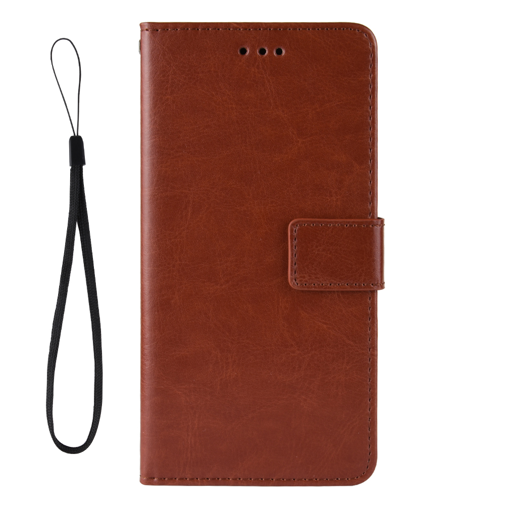 Infinix Note 7 Case, PU Leather Wallet Case Phone Cover [Stand Feature] with Wrist Strap