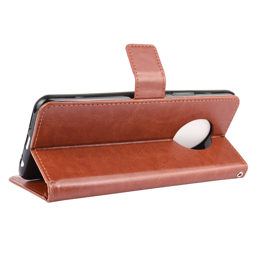 Infinix Note 7 Case, PU Leather Wallet Case Phone Cover [Stand Feature] with Wrist Strap